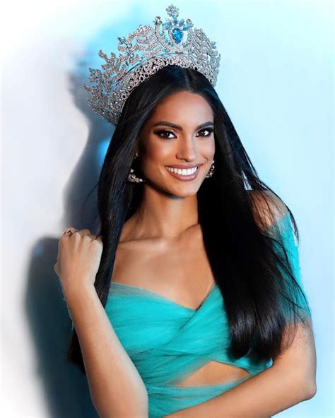 Miss Puerto Rico 2023. Courtesy of Miss Universe Karla Guilfú Acevedo, 25, is currently studying to get her master's degree in psychology, and she also works as a model.